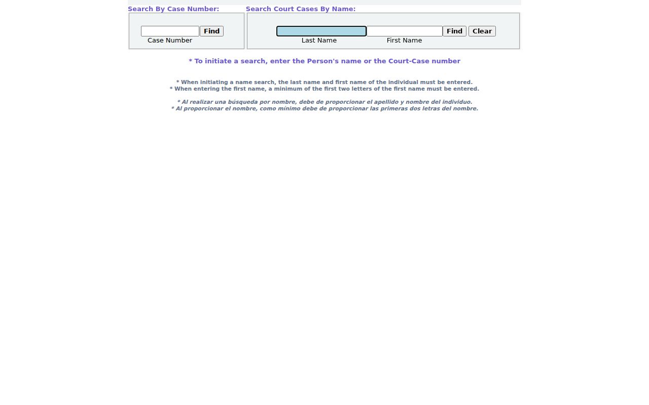 Chandler court case search case-number and name controls